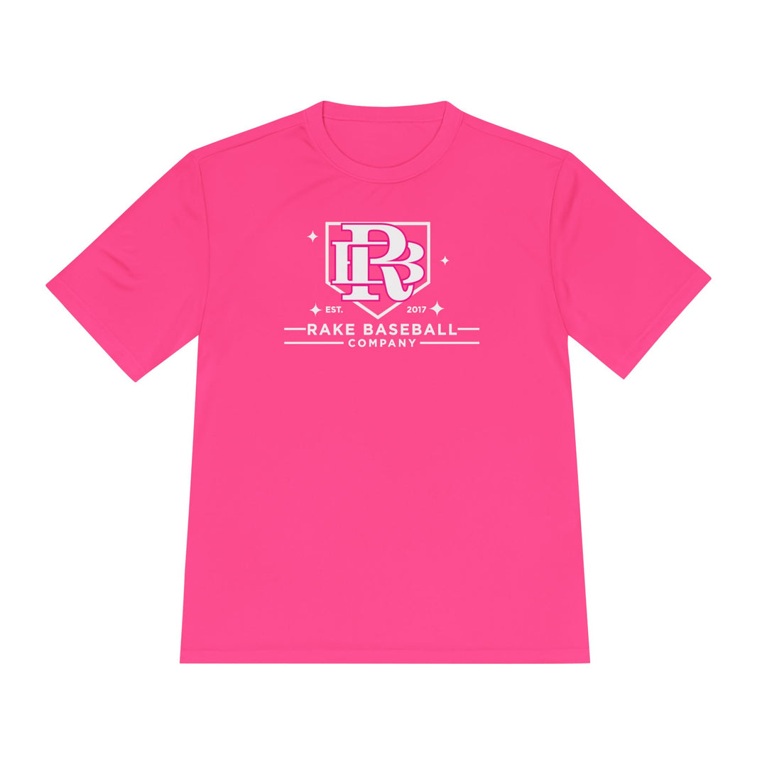 Rake Baseball Homeplate Tee Dry Fit Tee - Rake Baseball Company - RAKE BASEBALL | BASEBALL T-SHIRT | BASEBALL CLOTHING | GOOD VIBES ONLY