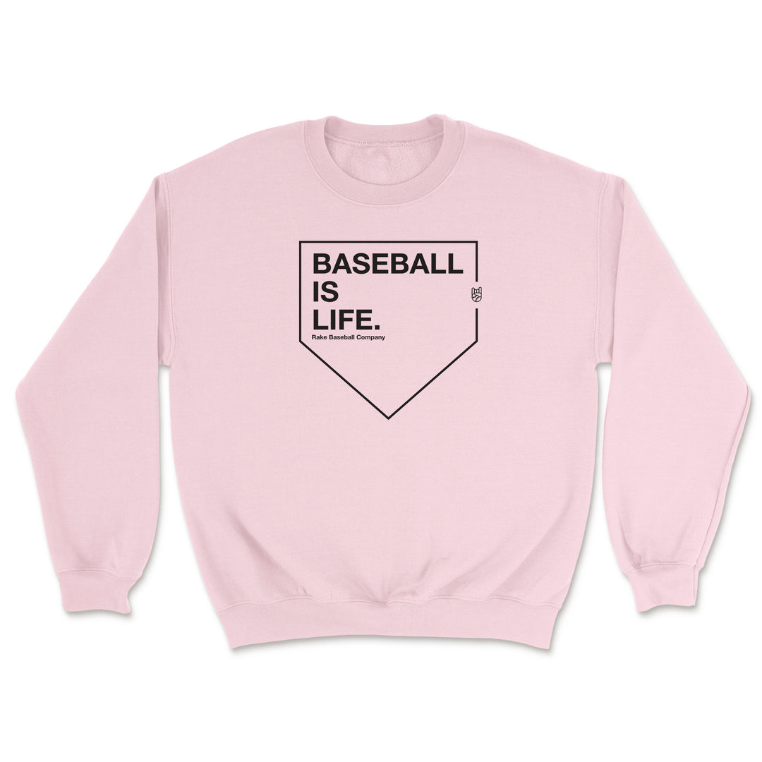 Baseball Is Life Crewneck Sweatshirt