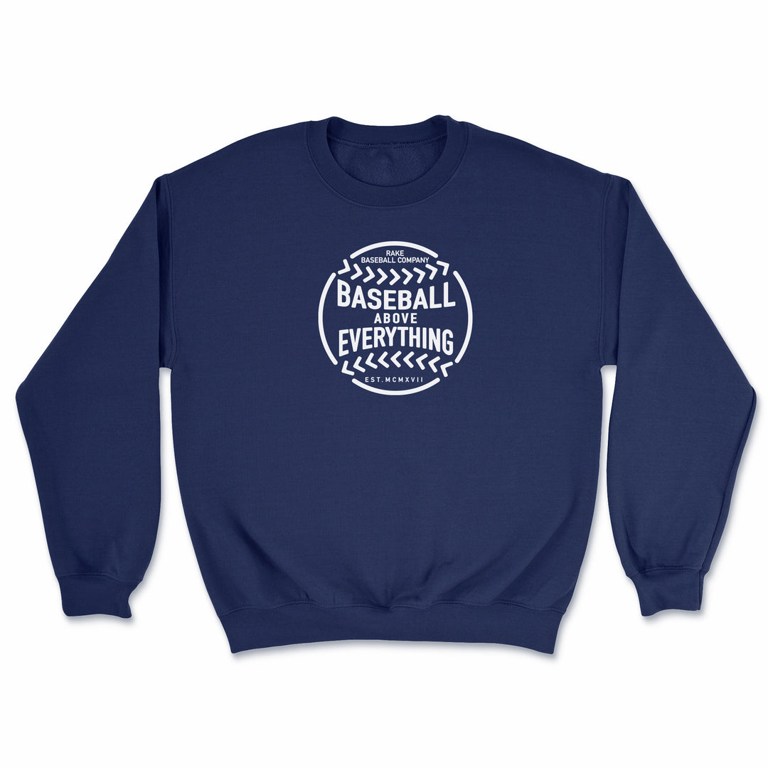 Baseball Above Everything Crewneck Sweatshirt