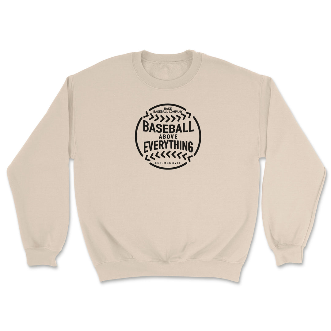 Baseball Above Everything Crewneck Sweatshirt