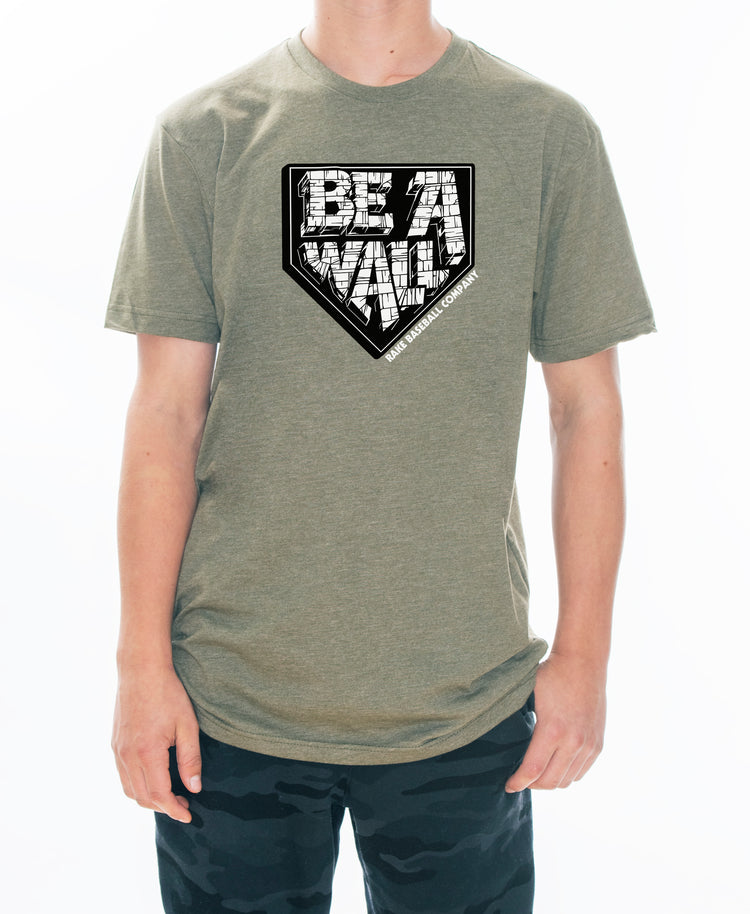 Be A Wall Tee - Rake Baseball Company - RAKE BASEBALL | BASEBALL T-SHIRT | BASEBALL CLOTHING | GOOD VIBES ONLY