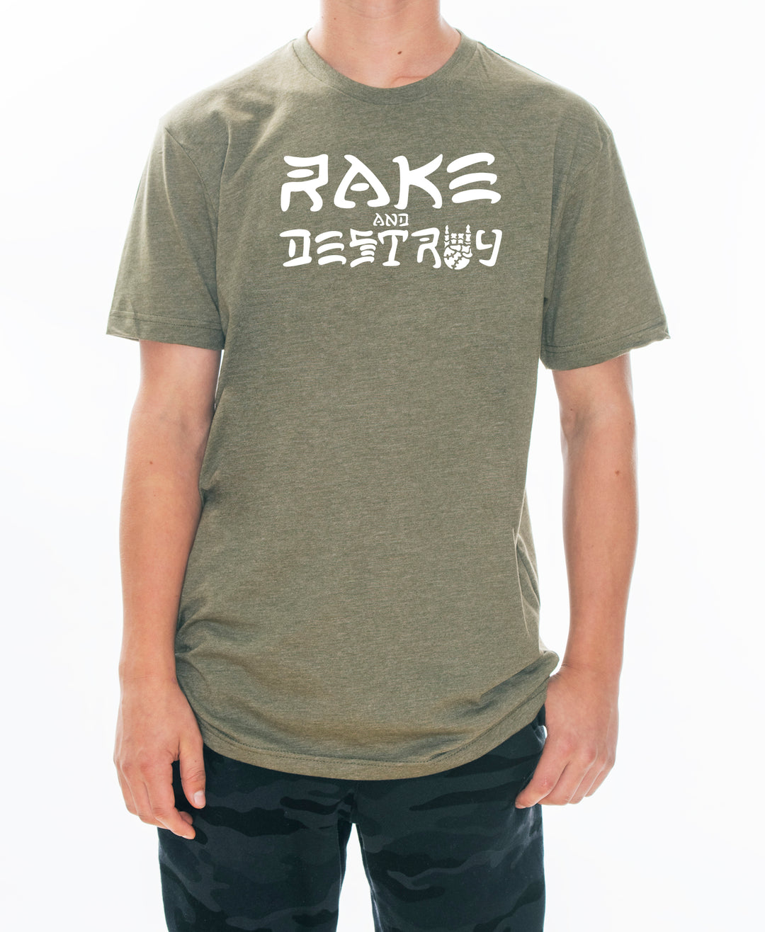 Rake and Destroy Tee - Rake Baseball Company - RAKE BASEBALL | BASEBALL T-SHIRT | BASEBALL CLOTHING | GOOD VIBES ONLY