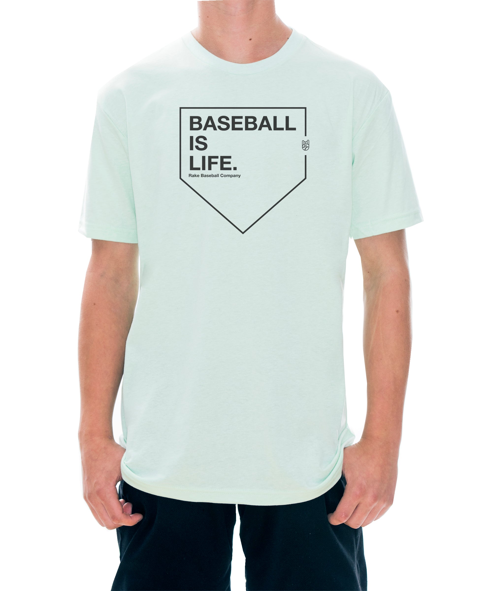 Baseball Is Life Tee - Rake Baseball Company - RAKE BASEBALL | BASEBALL T-SHIRT | BASEBALL CLOTHING | GOOD VIBES ONLY