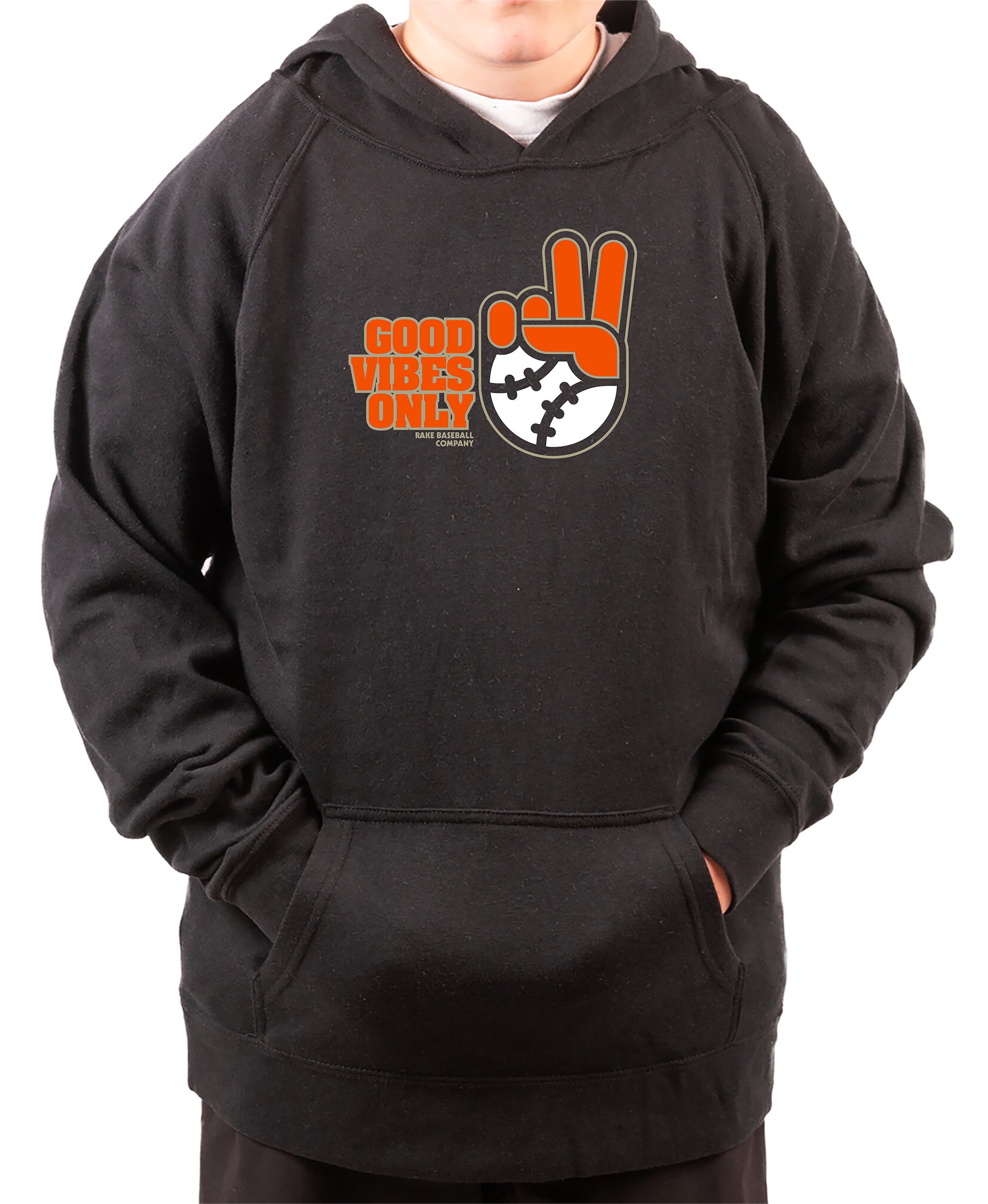 Good Vibes Only San Francisco Hoodie - Rake Baseball Company - RAKE BASEBALL | BASEBALL T-SHIRT | BASEBALL CLOTHING | GOOD VIBES ONLY