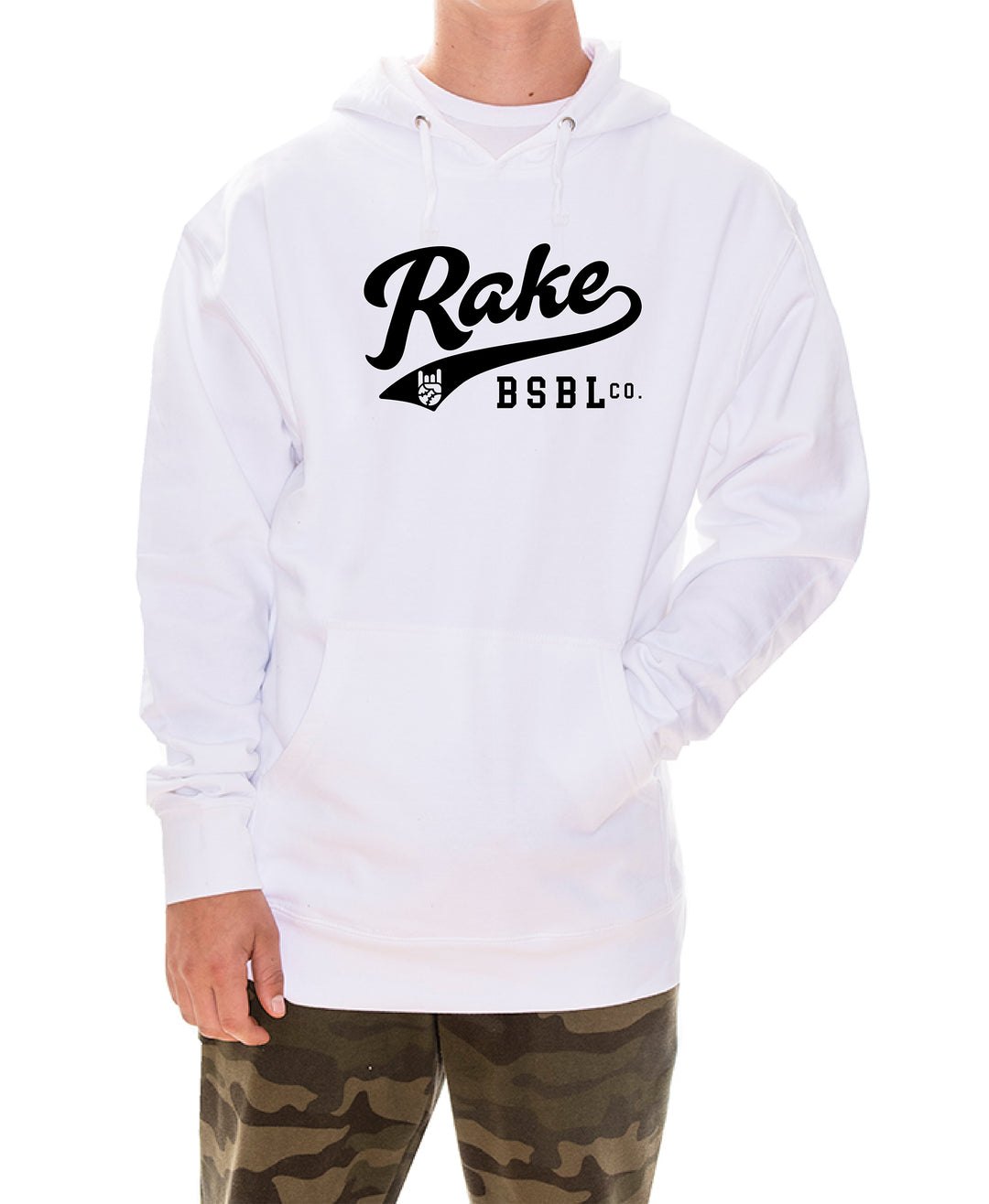 Rake Script Hoodie - Rake Baseball Company - RAKE BASEBALL | BASEBALL T-SHIRT | BASEBALL CLOTHING | GOOD VIBES ONLY