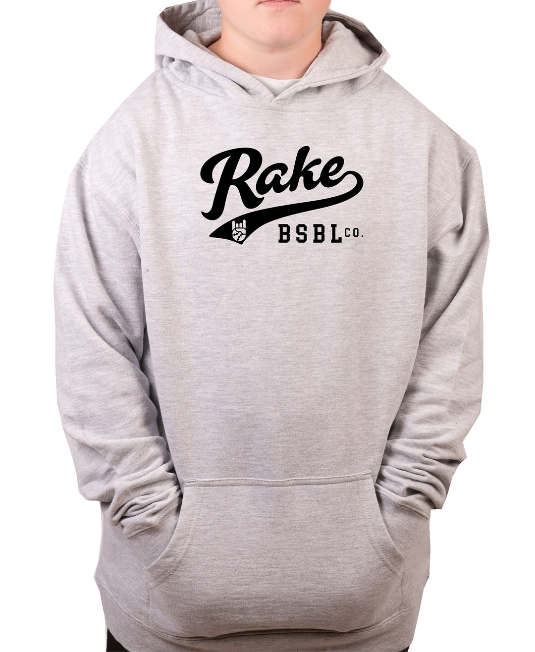 Rake Script Hoodie - Rake Baseball Company - RAKE BASEBALL | BASEBALL T-SHIRT | BASEBALL CLOTHING | GOOD VIBES ONLY