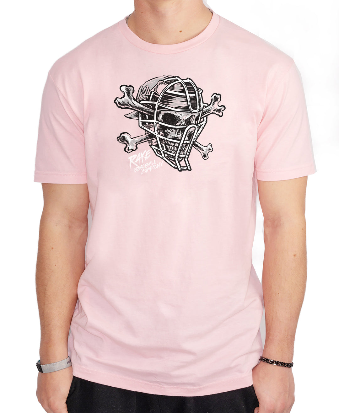 Catcher Skull Tee - Rake Baseball Company - RAKE BASEBALL | BASEBALL T-SHIRT | BASEBALL CLOTHING | GOOD VIBES ONLY