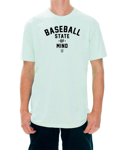 Baseball State Of Mind Tee - Rake Baseball Company - RAKE BASEBALL | BASEBALL T-SHIRT | BASEBALL CLOTHING | GOOD VIBES ONLY
