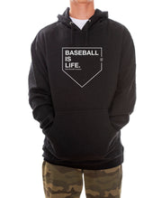 Baseball Is Life Hoodie - Rake Baseball Company - RAKE BASEBALL | BASEBALL T-SHIRT | BASEBALL CLOTHING | GOOD VIBES ONLY