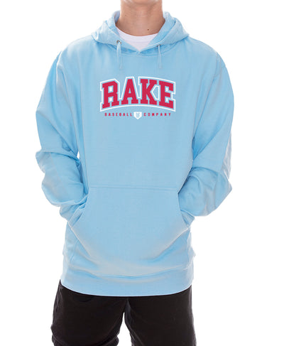 Rake Collegiate Hoodie - Rake Baseball Company - RAKE BASEBALL | BASEBALL T-SHIRT | BASEBALL CLOTHING | GOOD VIBES ONLY