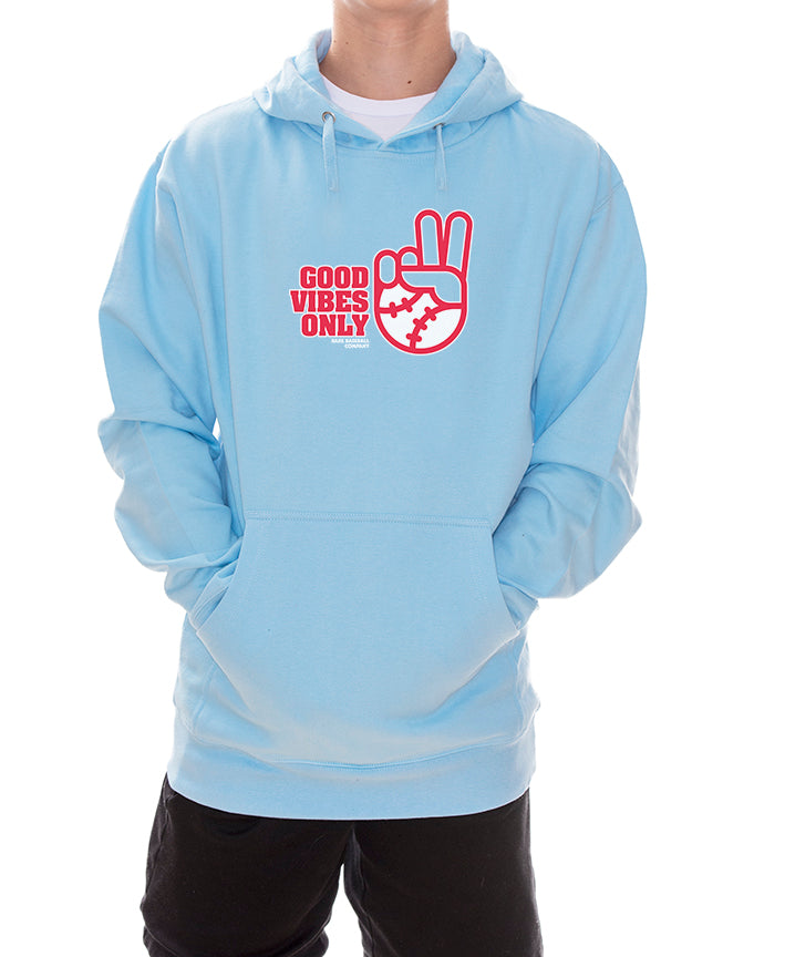 Good Vibes Only Hoodie - Rake Baseball Company - RAKE BASEBALL | BASEBALL T-SHIRT | BASEBALL CLOTHING | GOOD VIBES ONLY