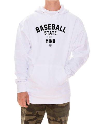 Baseball State Of Mind Hoodie - Rake Baseball Company - RAKE BASEBALL | BASEBALL T-SHIRT | BASEBALL CLOTHING | GOOD VIBES ONLY