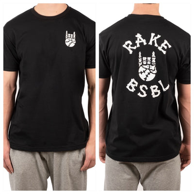 Rake BSBL Skeleton tee - Rake Baseball Company - RAKE BASEBALL | BASEBALL T-SHIRT | BASEBALL CLOTHING | GOOD VIBES ONLY