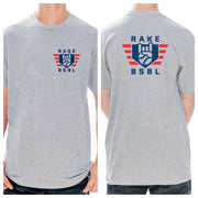 Rake BSBL Flag Tee - Rake Baseball Company - RAKE BASEBALL | BASEBALL T-SHIRT | BASEBALL CLOTHING | GOOD VIBES ONLY