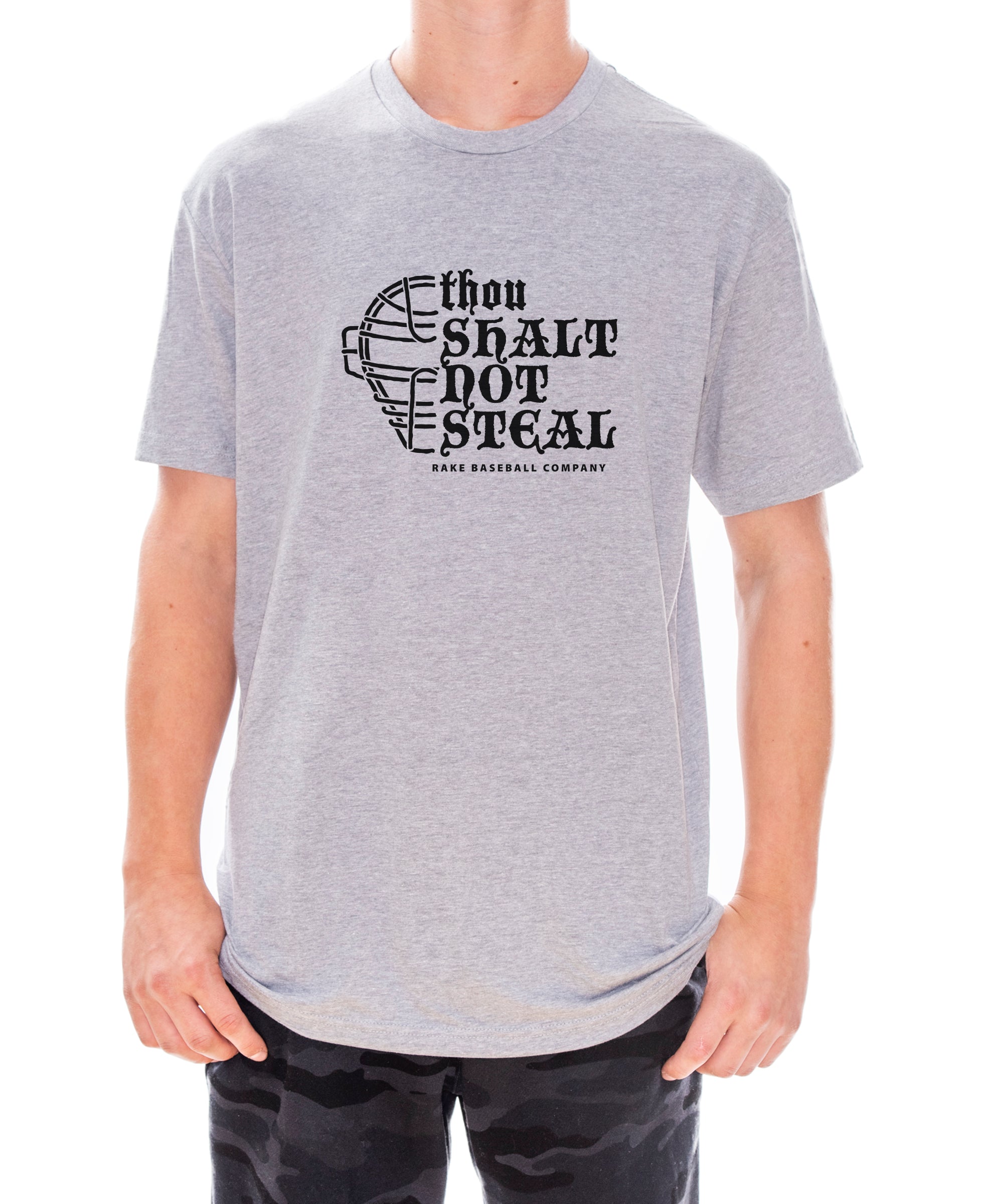 Thou Shalt Not Steal Tee - Rake Baseball Company - RAKE BASEBALL | BASEBALL T-SHIRT | BASEBALL CLOTHING | GOOD VIBES ONLY