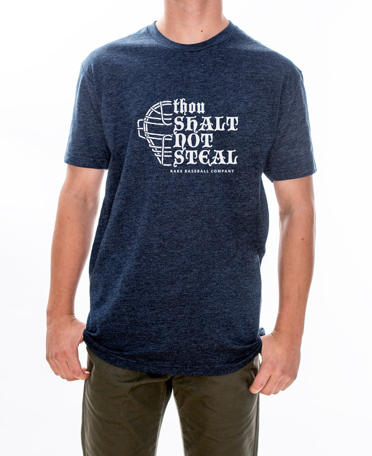 Thou Shalt Not Steal Tee - Rake Baseball Company - RAKE BASEBALL | BASEBALL T-SHIRT | BASEBALL CLOTHING | GOOD VIBES ONLY