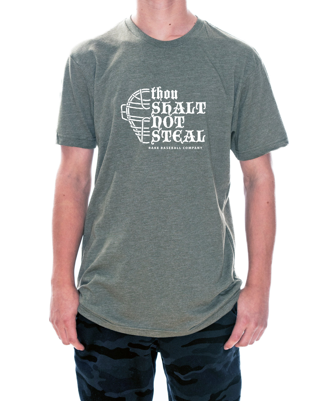 Thou Shalt Not Steal Tee - Rake Baseball Company - RAKE BASEBALL | BASEBALL T-SHIRT | BASEBALL CLOTHING | GOOD VIBES ONLY