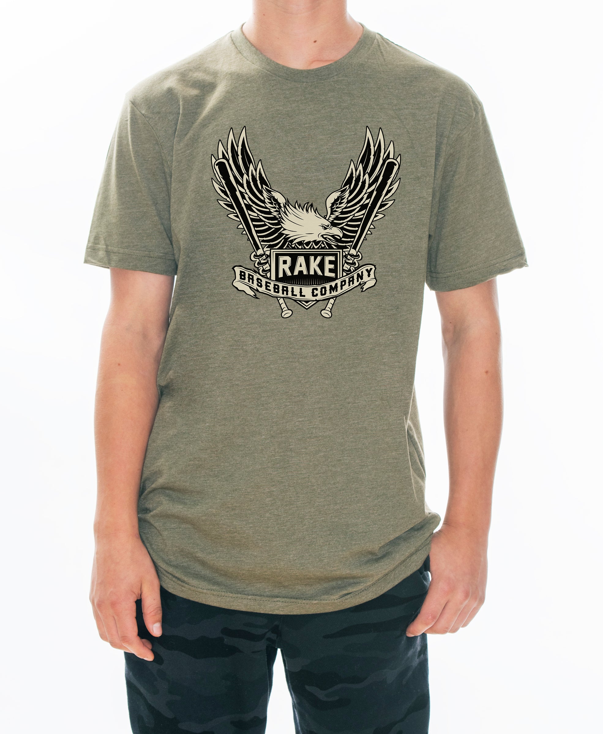 Rake Eagle Tee - Rake Baseball Company - RAKE BASEBALL | BASEBALL T-SHIRT | BASEBALL CLOTHING | GOOD VIBES ONLY