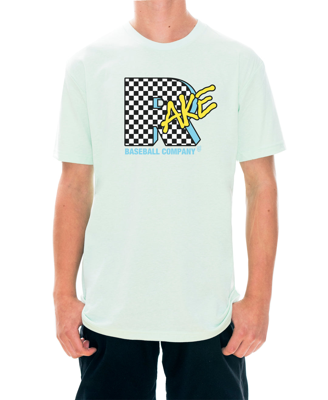 RakeTV Checker Tee - Rake Baseball Company - RAKE BASEBALL | BASEBALL T-SHIRT | BASEBALL CLOTHING | GOOD VIBES ONLY