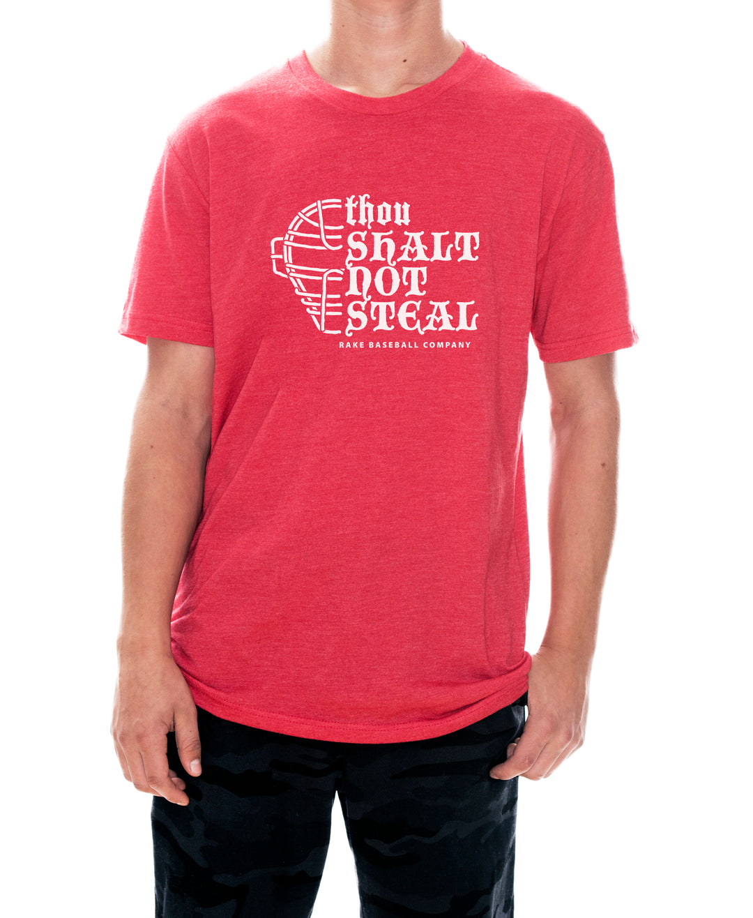 Thou Shalt Not Steal Tee - Rake Baseball Company - RAKE BASEBALL | BASEBALL T-SHIRT | BASEBALL CLOTHING | GOOD VIBES ONLY