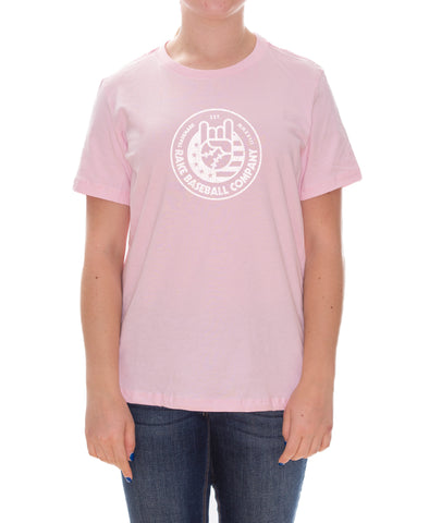 Women's Rock On Stamp Tee - Rake Baseball Company - RAKE BASEBALL | BASEBALL T-SHIRT | BASEBALL CLOTHING | GOOD VIBES ONLY
