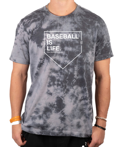Baseball Is Life Tee - Rake Baseball Company - RAKE BASEBALL | BASEBALL T-SHIRT | BASEBALL CLOTHING | GOOD VIBES ONLY