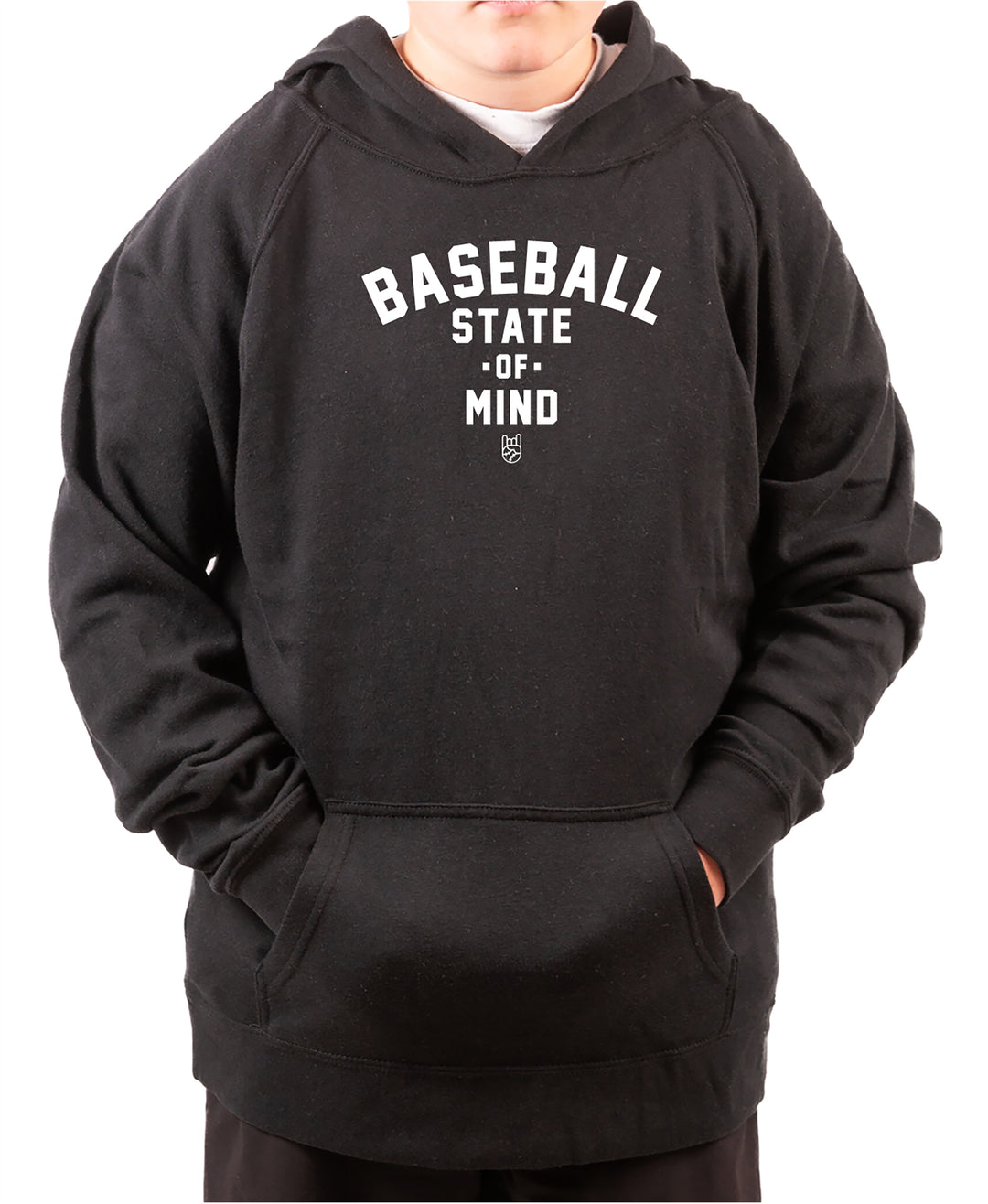 Baseball State Of Mind Hoodie - Rake Baseball Company - RAKE BASEBALL | BASEBALL T-SHIRT | BASEBALL CLOTHING | GOOD VIBES ONLY