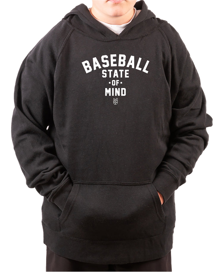 Baseball State Of Mind Hoodie - Rake Baseball Company - RAKE BASEBALL | BASEBALL T-SHIRT | BASEBALL CLOTHING | GOOD VIBES ONLY