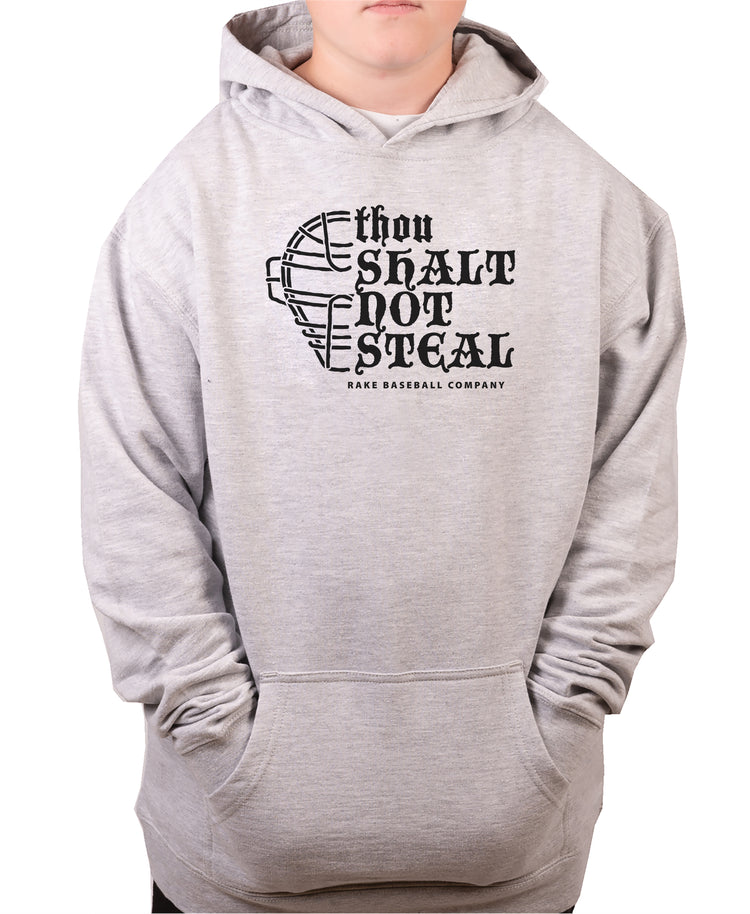 Thou Shalt Not Steal Hoodie - Rake Baseball Company - RAKE BASEBALL | BASEBALL T-SHIRT | BASEBALL CLOTHING | GOOD VIBES ONLY